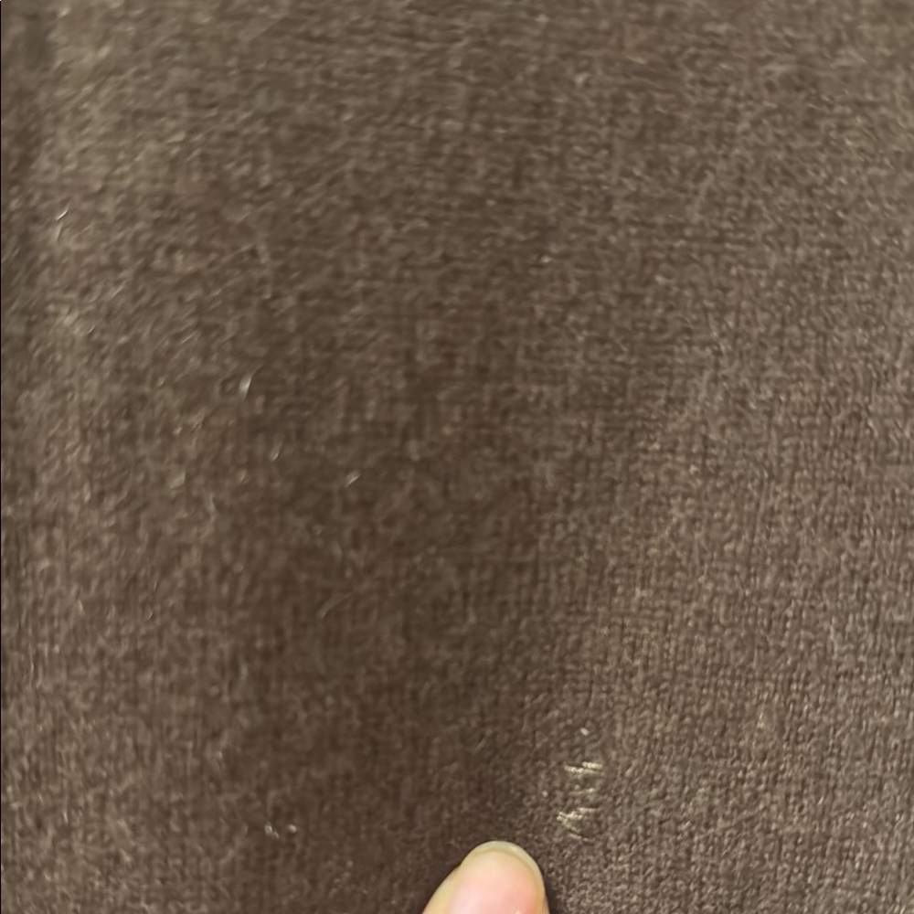 Embroidered Floral Flower Brown Cashmere Cardigan Sweater Size S - Picture 5 of 11